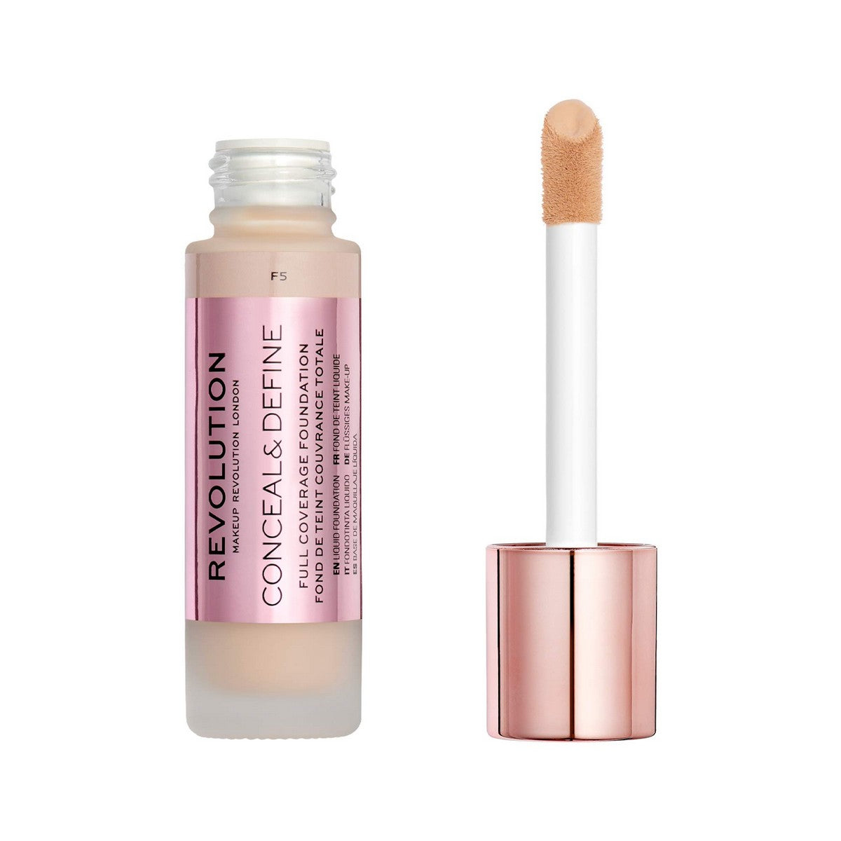 Liquid Make Up Base Revolution Make Up Conceal Define Nº F5 23 ml