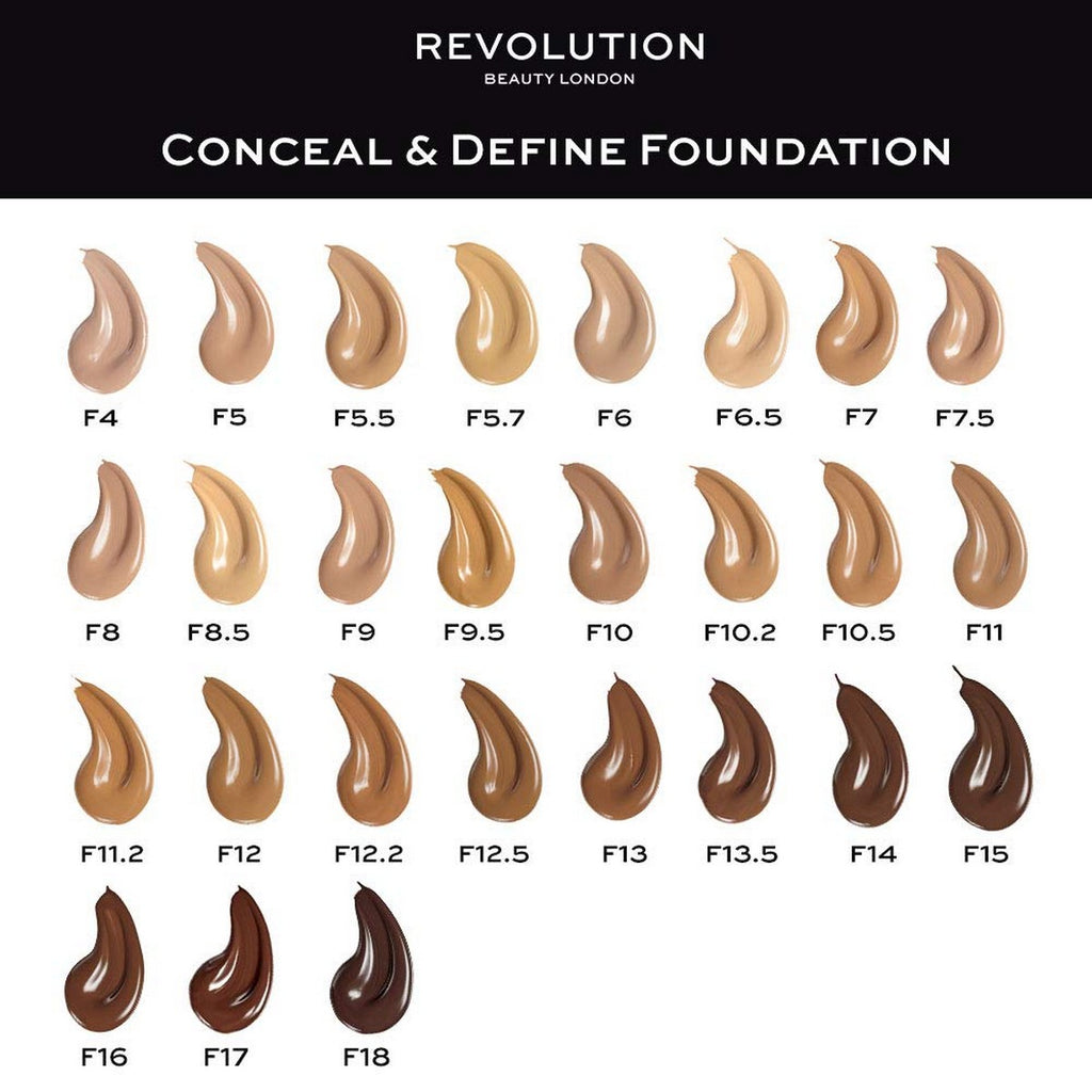 Liquid Make Up Base Revolution Make Up Conceal Define Nº F9 23 ml