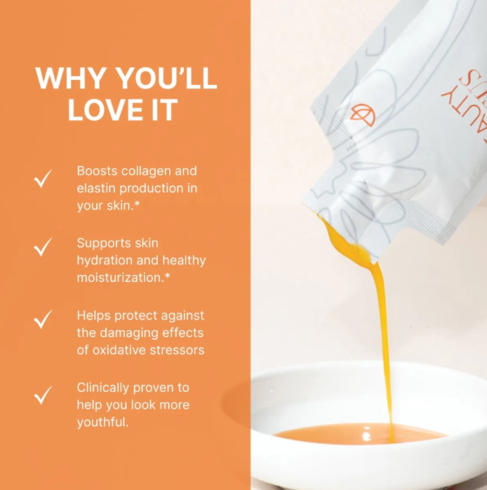 Beauty Focus® Collagen+ Strawberry Pouches