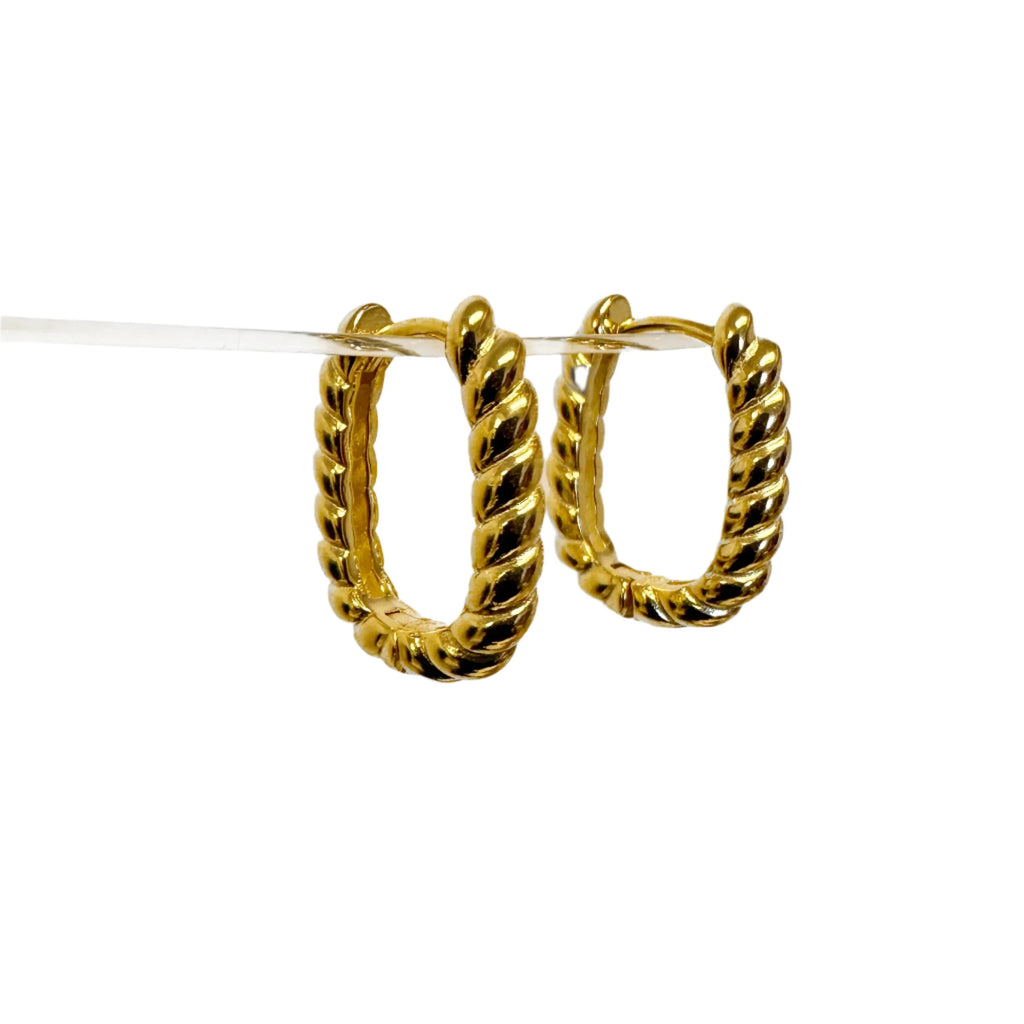 BROOKLYN TWIST HOOPS 2CM